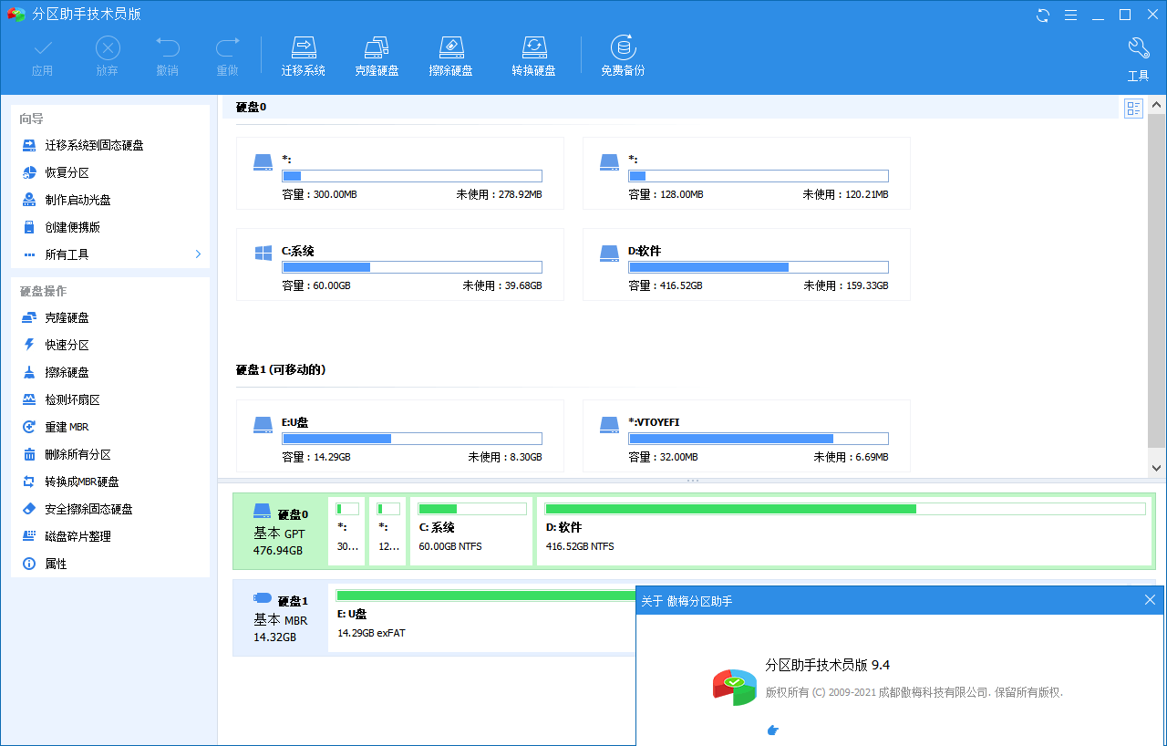 分区助手技术员v10.8.1特别版-七友源码