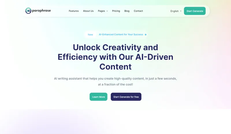 Bootstrap响应式AI写作助手官网源码-七友源码