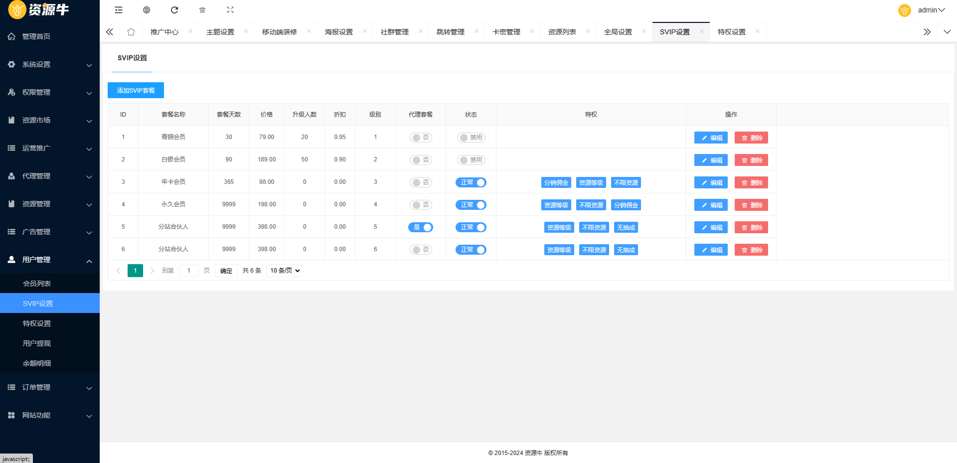《2024最火的资源牛知识付费系统小程序+PC+H5三端数据互通支持采集资源开源版》-七友源码